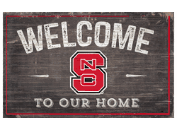 North Carolina State Wolfpack 11X19 Welcome to Our Home Sign