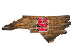 North Carolina State Wolfpack 12" Mini Roadmap State Sign