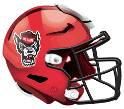 North Carolina State Wolfpack 12in Authentic Helmet Sign