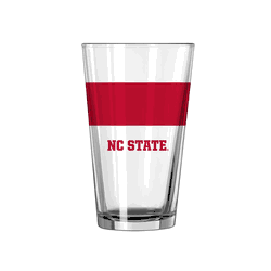 North Carolina State Wolfpack 16oz Colorblock Pint Glass