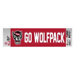 North Carolina State Wolfpack 2 Piece Team Slogan Decal Sticker Set