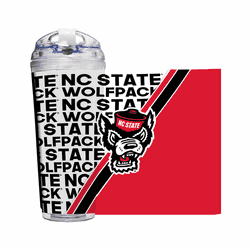 North Carolina State Wolfpack 24 Oz Hinged Lid Tumbler