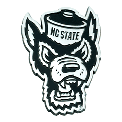 North Carolina State Wolfpack 3D Chrome Metal Emblem