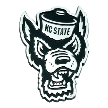 North Carolina State Wolfpack 3D Chrome Metal Emblem