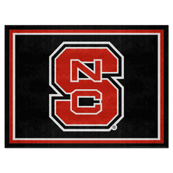 North Carolina State Wolfpack 8ft. x 10 ft. Plush Area Rug, NSC Logo