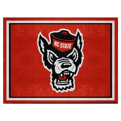 North Carolina State Wolfpack 8ft. x 10 ft. Plush Area Rug, Wolf Logo