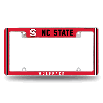 North Carolina State Wolfpack Alternate Design All Over Chrome Frame