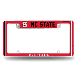 North Carolina State Wolfpack Alternate Design All Over Chrome Frame
