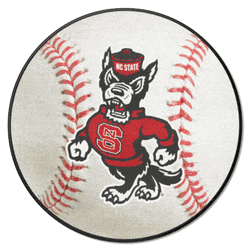 North Carolina State Wolfpack Baseball Rug - 27in. Diameter