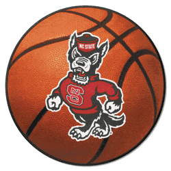North Carolina State Wolfpack Basketball Rug - 27in. Diameter