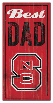 North Carolina State Wolfpack Best Dad Sign