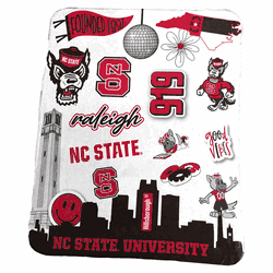 North Carolina State Wolfpack Classic Native Fleece Throw