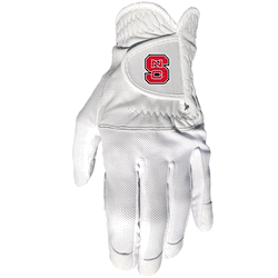 North Carolina State Wolfpack Cool mesh with cabretta leather - one size - mens left