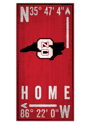 North Carolina State Wolfpack Coordinate 6x12 Sign