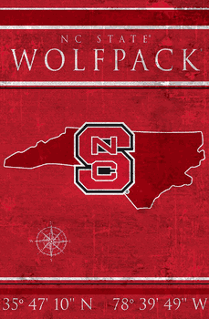 North Carolina State Wolfpack Coordinates 17x26