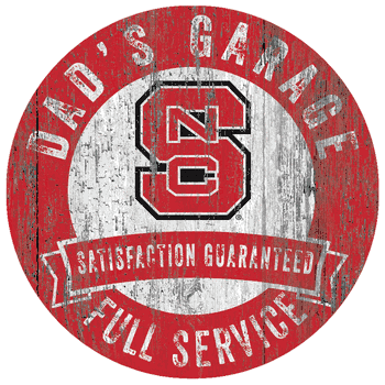 North Carolina State Wolfpack Dad's Garage Sign