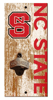 North Carolina State Wolfpack Distressed Bottle Opener