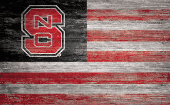 North Carolina State Wolfpack Distressed Flag 11x19