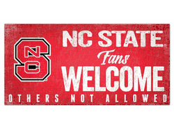 North Carolina State Wolfpack Fans Welcome Sign