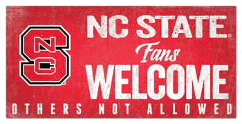 North Carolina State Wolfpack Fans Welcome Sign