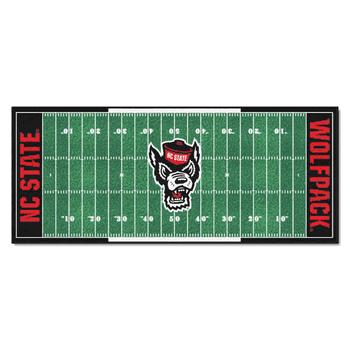 North Carolina State Wolfpack Field Runner Mat - 30in. x 72in., NCS Logo