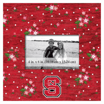 North Carolina State Wolfpack Floral 10x10 Frame