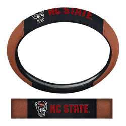 North Carolina State Wolfpack Football Grip Steering Wheel Cover 15" Diameter