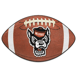 North Carolina State Wolfpack Football Rug - 20.5in. x 32.5in., Wolf Logo