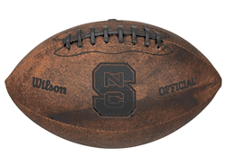 North Carolina State Wolfpack Football Vintage Throwback 9 Inches