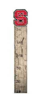 North Carolina State Wolfpack Growth Chart Sign 6x36