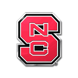 North Carolina State Wolfpack Heavy Duty Aluminum Embossed Color Emblem