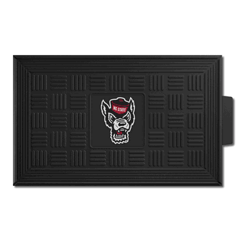North Carolina State Wolfpack Heavy Duty Vinyl Medallion Door Mat - 19.5in. x 31in.