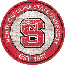 North Carolina State Wolfpack Heritage Logo Round Sign