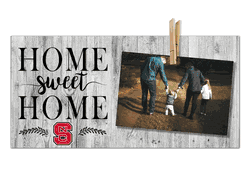 North Carolina State Wolfpack Home Sweet Home Clothespin 6x12