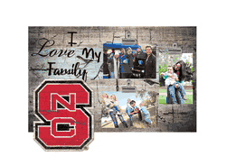 North Carolina State Wolfpack I Love my Family Clip Frame