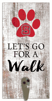 North Carolina State Wolfpack Leash Holder 6x12 Sign