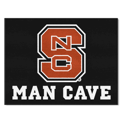 North Carolina State Wolfpack Man Cave All-Star Rug - 34 in. x 42.5 in., NSC Logo