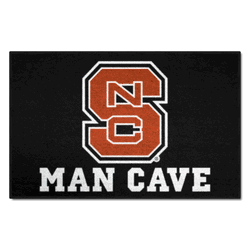 North Carolina State Wolfpack Man Cave Starter Mat Accent Rug - 19in. x 30in., NSC Logo