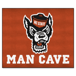 North Carolina State Wolfpack Man Cave Tailgater Rug - 5ft. x 6ft., Wolf Logo