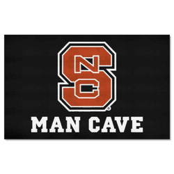North Carolina State Wolfpack Man Cave Ulti-Mat Rug - 5ft. x 8ft., NSC Logo
