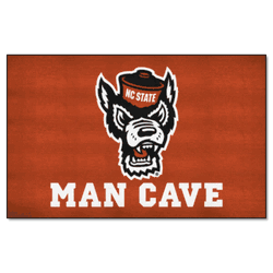 North Carolina State Wolfpack Man Cave Ulti-Mat Rug - 5ft. x 8ft., Wolf Logo