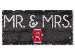 North Carolina State Wolfpack Mr & Mrs Sign