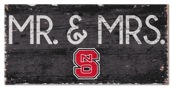 North Carolina State Wolfpack Mr & Mrs Sign