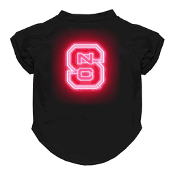North Carolina State Wolfpack Neon Pet T-Shirt, X-Small