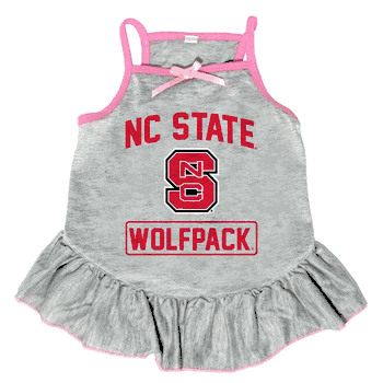 North Carolina State Wolfpack Pet Dress Grey Type XSmall