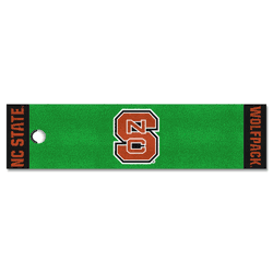 North Carolina State Wolfpack Putting Green Mat - 1.5ft. x 6ft., NSC Logo