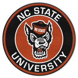 North Carolina State Wolfpack Roundel Rug - 27in. Diameter, Wolf Logo