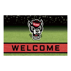 North Carolina State Wolfpack Rubber Door Mat - 18in. x 30in.