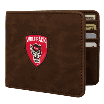 North Carolina State Wolfpack Shield Wallet - Brown