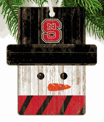 North Carolina State Wolfpack Snowman Ornament